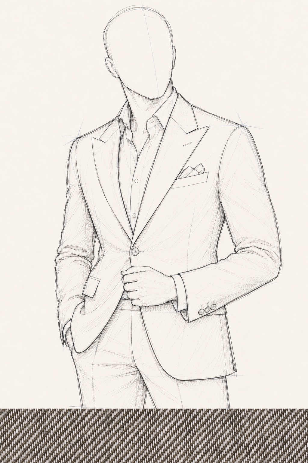Prestige Riviera Linen Custom Suit, concept render