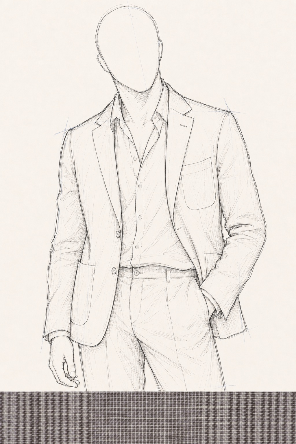 Riviera Linen Custom Suit, concept render