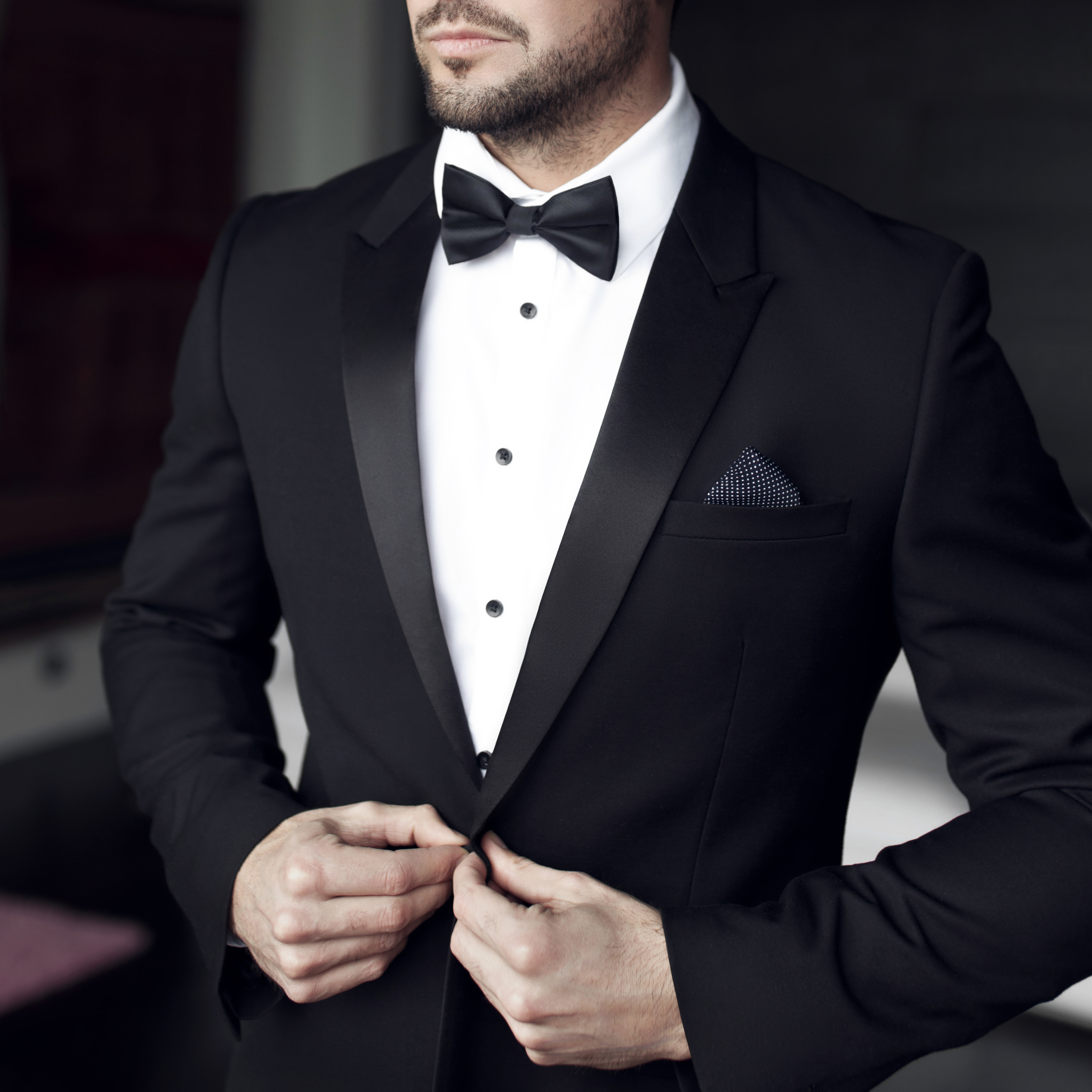 A wedding party in custom Bedley suiting